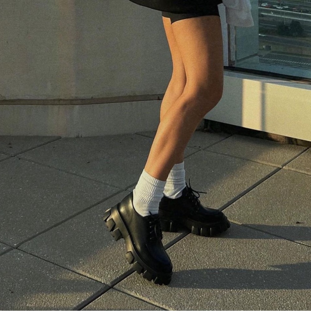 Black Chunky Loafers